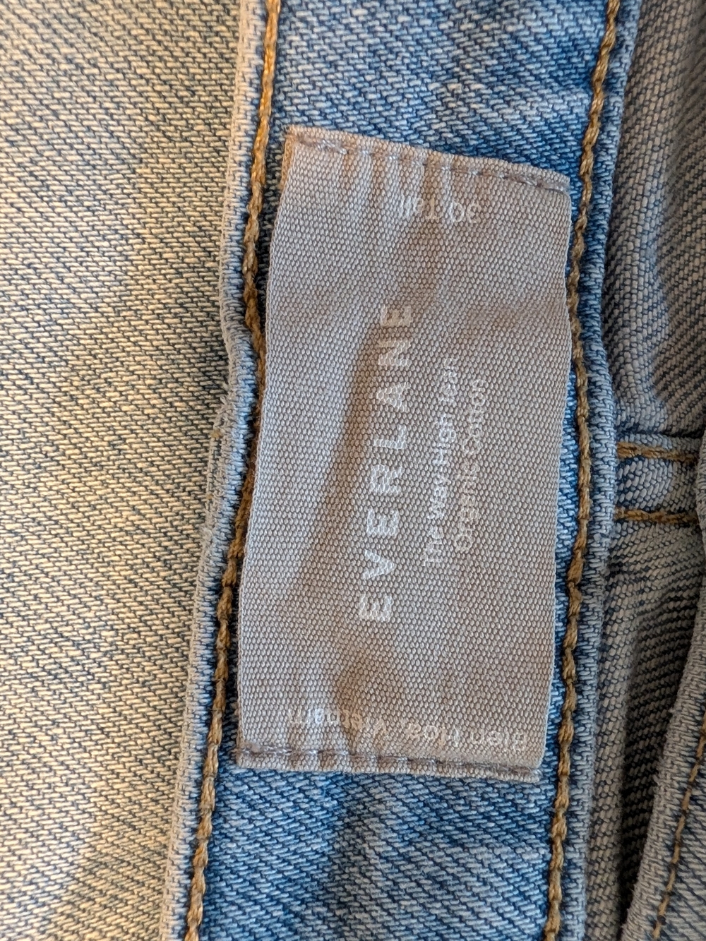 Everlane Organic Cotton High Rise Straight Leg Jeans - Picture 3 of 5